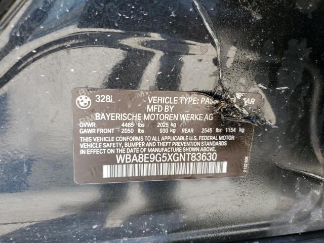 WBA8E9G5XGNT83630 BMW 328 I Sulev