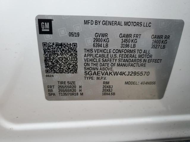 5GAEVAKW4KJ295570 Buick Enclave Essence