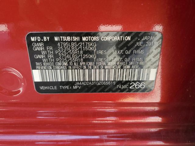 JA4AD2A31GZ065615 Mitsubishi Outlander Es