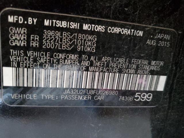 JA32U2FU8FU026980 Mitsubishi LANCER ES