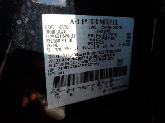 3FMTK3R43PMA71081 Ford Mustang Mach-e Premium