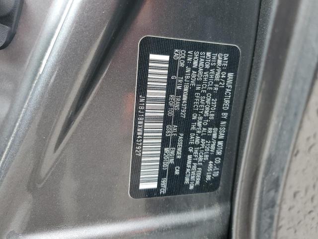 JN1BJ1BWXMW437927 Nissan Rogue Sport Sv