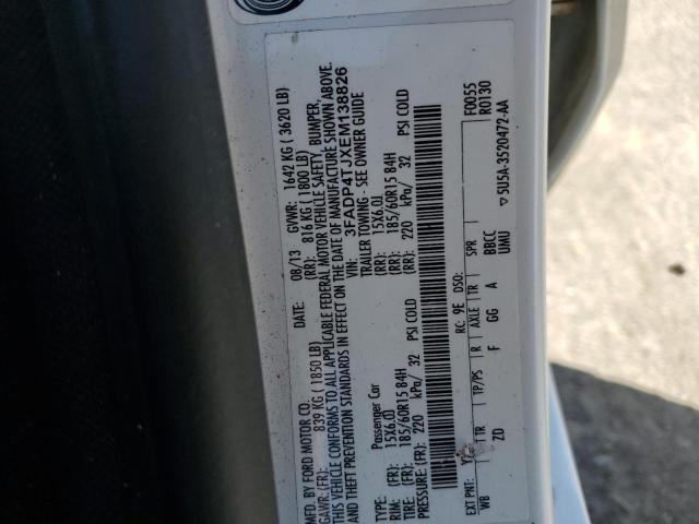 3FADP4TJXEM138826 Ford FIESTA S