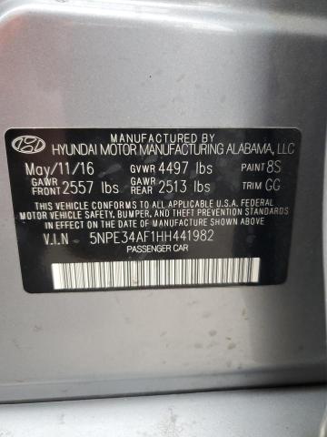 5NPE34AF1HH441982 Hyundai Sonata Sport