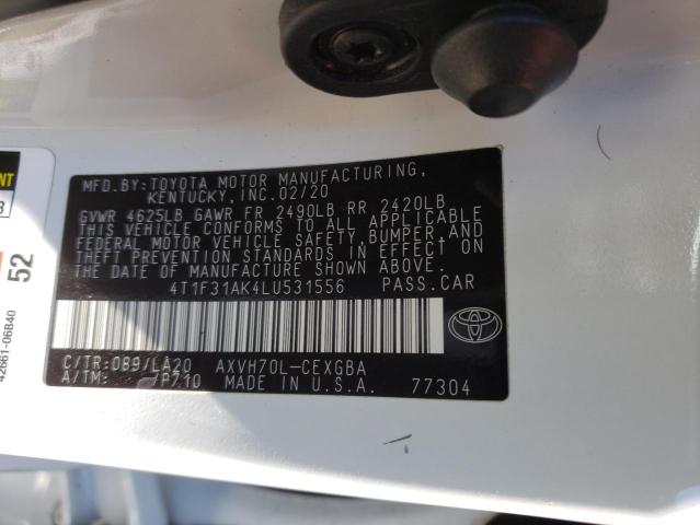 4T1F31AK4LU531556 Toyota CAMRY XLE
