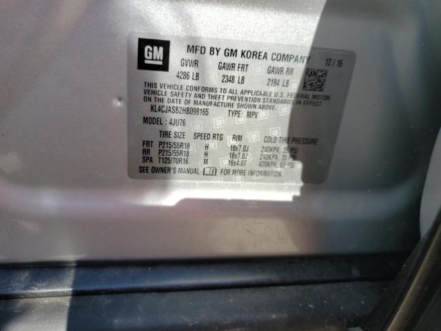 KL4CJASB2HB098165 Buick Encore Preferred
