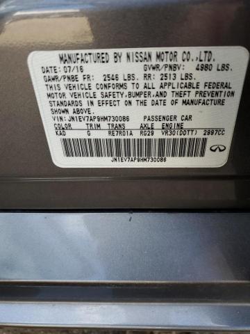 JN1EV7AP9HM730086 Infiniti Q50 Premium
