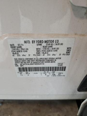 2FMTK4J89FBB82514 Ford EDGE SEL