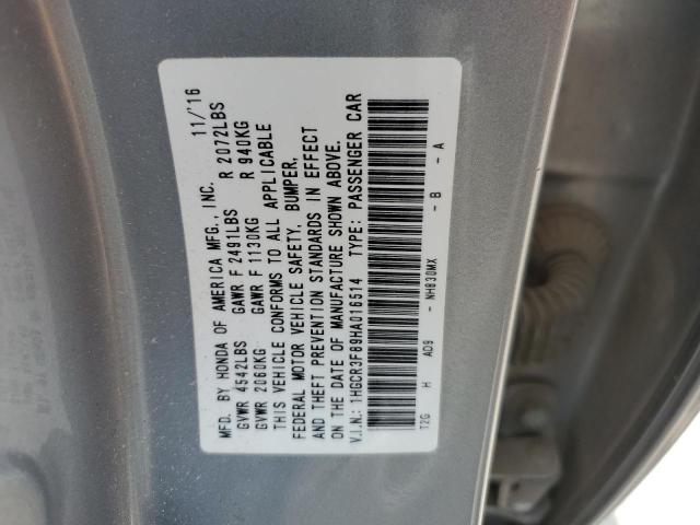 1HGCR3F89HA016514 Honda ACCORD EXL