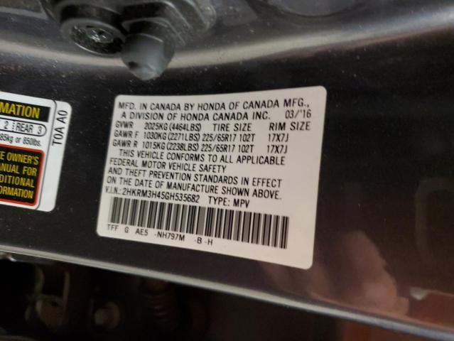 2HKRM3H45GH535682 Honda CR-V SE