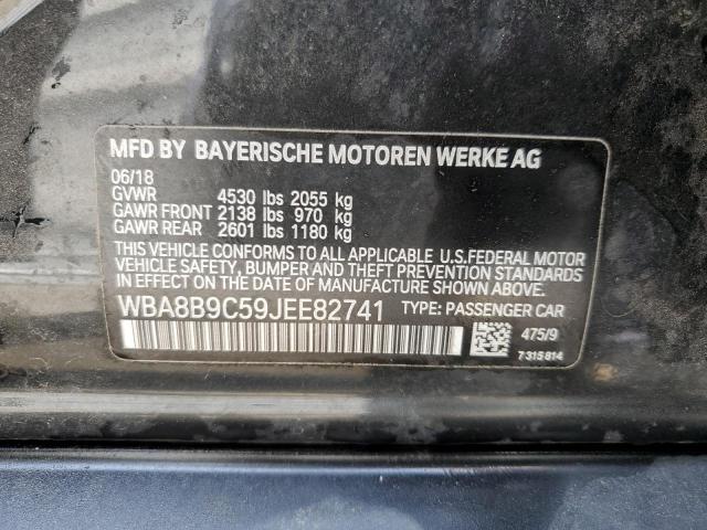 WBA8B9C59JEE82741 BMW 330 I