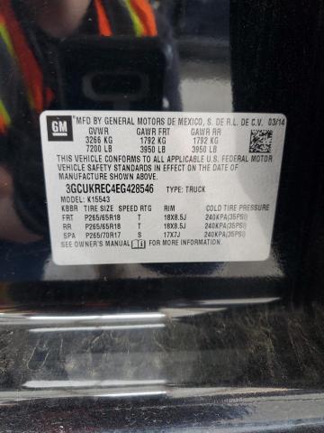 3GCUKREC4EG428546 Chevrolet Silverado K1500 Lt