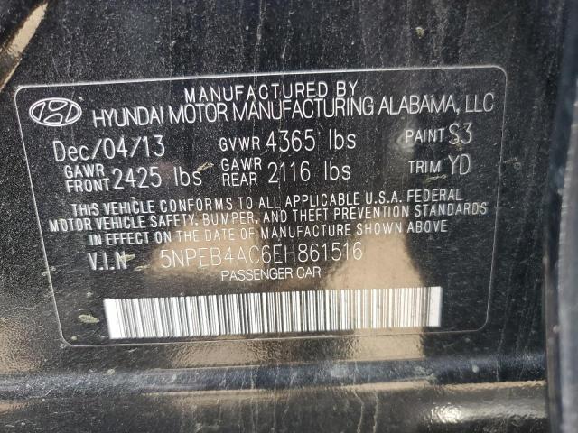 5NPEB4AC6EH861516 Hyundai SONATA GLS