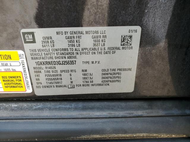 1GKKRNED3GJ256357 GMC ACADIA SLE