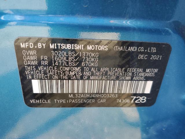 ML32AUHJ4NH003263 Mitsubishi MIRAGE ES