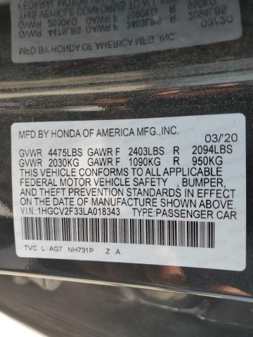 1HGCV2F33LA018343 Honda Accord Sport