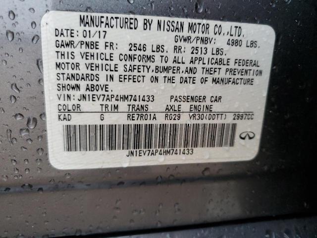 JN1EV7AP4HM741433 Infiniti Q50 Premium