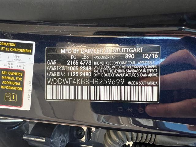 WDDWF4KB8HR259699 Mercedes-Benz C 300 4matic