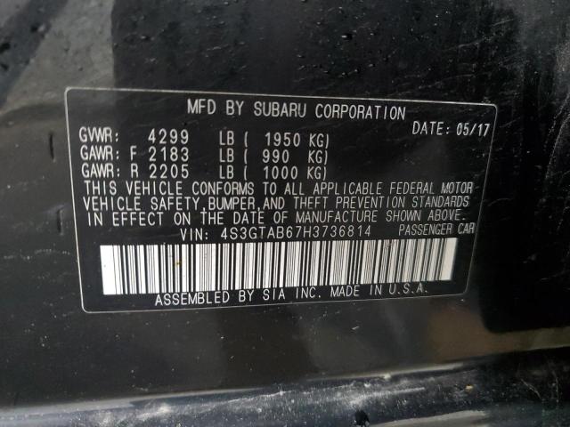 4S3GTAB67H3736814 Subaru Impreza Premium