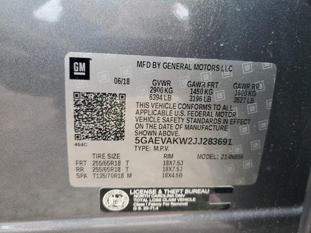 5GAEVAKW2JJ283691 Buick Enclave Essence