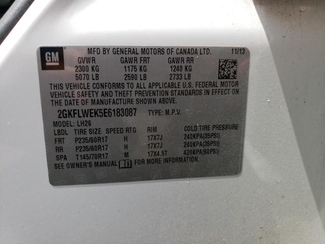 2GKFLWEK5E6183087 GMC Terrain Sle