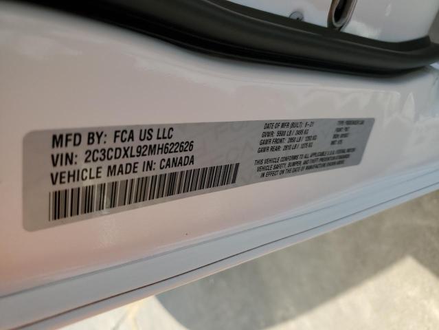 2C3CDXL92MH622626 Dodge Charger Srt Hellcat