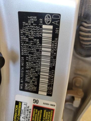 2T1BURHE6JC072667 Toyota COROLLA L