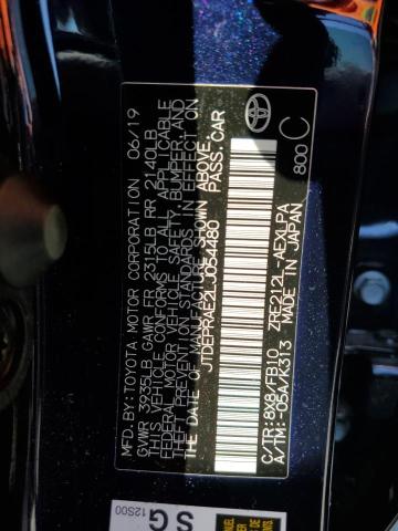 JTDEPRAE2LJ054480 Toyota COROLLA LE
