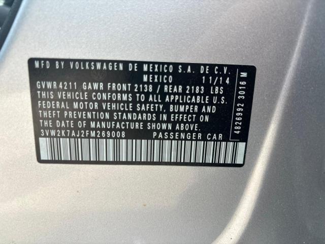 3VW2K7AJ2FM269008 Volkswagen JETTA BASE