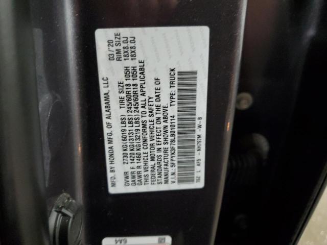 5FPYK3F78LB010114 Honda Ridgeline Rtl