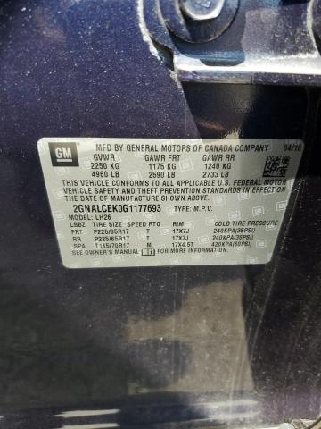 2GNALCEK0G1177693 Chevrolet EQUINOX LT