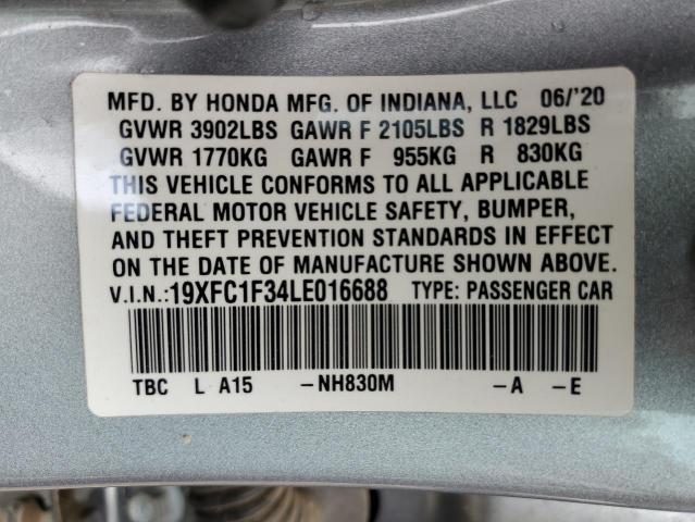 19XFC1F34LE016688 Honda CIVIC EX