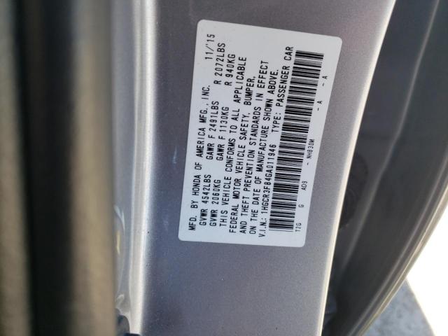 1HGCR3F84GA011946 Honda ACCORD EXL