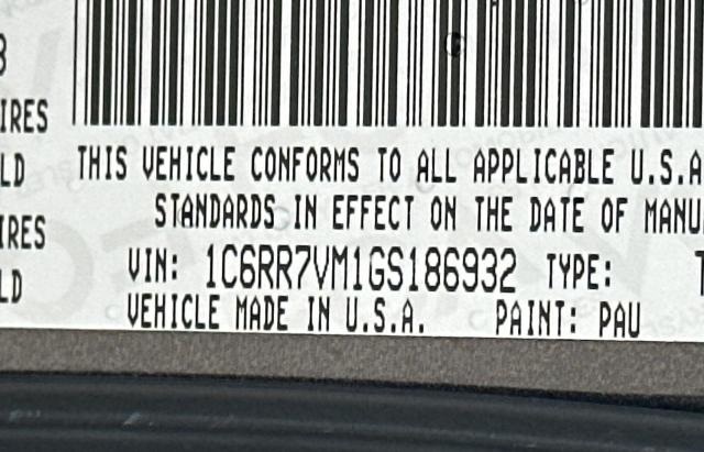 1C6RR7VM1GS186932 RAM 1500 Laie