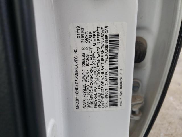 1HGCV1F12KA041863 Honda ACCORD LX
