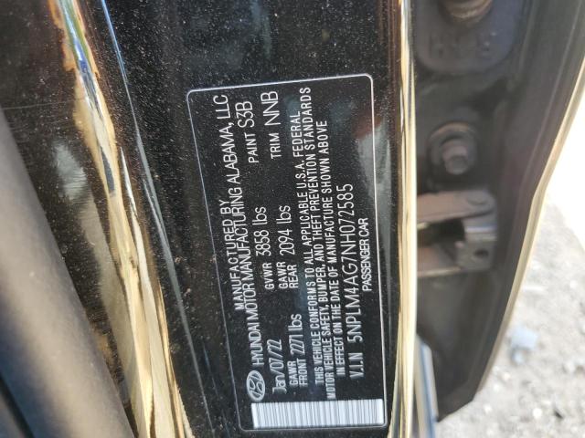 5NPLM4AG7NH072585 Hyundai ELANTRA SEL
