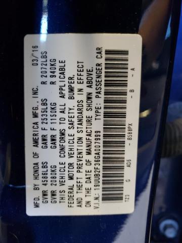 19UUB2F36GA007999 Acura TLX