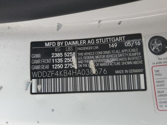 WDDZF4KB4HA038676 Mercedes-Benz E 300 4matic