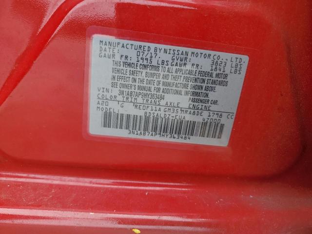 3N1AB7AP9HY363484 Nissan SENTRA S