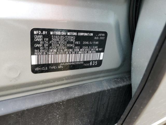 JA4J4VA84NZ089269 Mitsubishi Outlander Sel