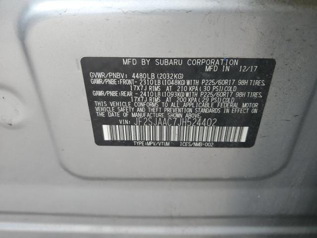 JF2SJAAC7JH524402 Subaru Forester 2.5i