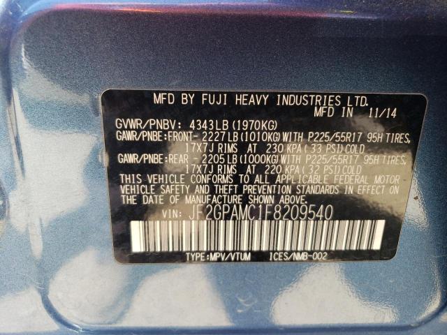 JF2GPAMC1F8209540 Subaru Xv Crosstrek 2.0 Limited