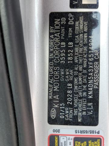 KNADN5A3XF6514904 KIA RIO EX
