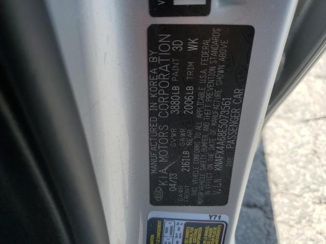 KNAFX4A68E5073561 KIA FORTE LX