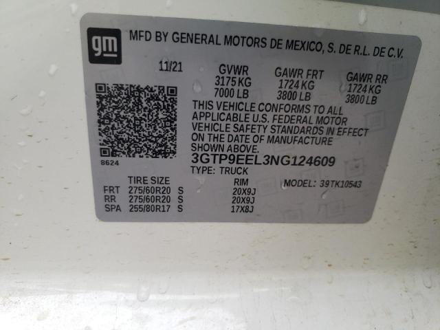 3GTP9EEL3NG124609 GMC SIERRA LIM