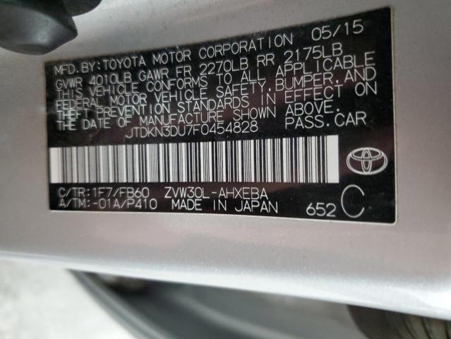 JTDKN3DU7F0454828 Toyota Prius