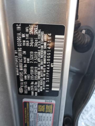 5XYPK4A58GG147164 KIA SORENTO SX