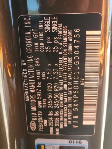 5XYP5DHC1LG004756 KIA Telluride Sx