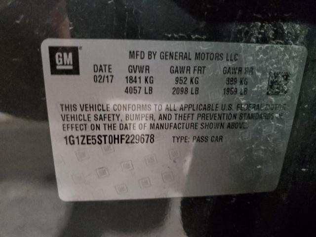 1G1ZE5ST0HF229678 Chevrolet MALIBU LT