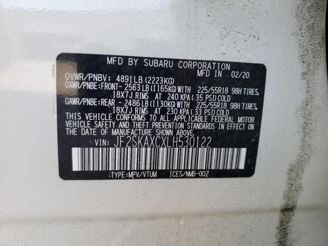 JF2SKAXCXLH530122 Subaru Forester Touring